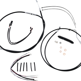 Control Cable Kit - XR - Black/Chrome