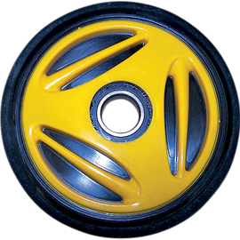 Idler Wheel with Bearing 6205-2RS - Yellow - Group 10 - 165 mm OD x 1" ID