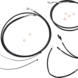 Control Cable Kit - XR - Black/Chrome