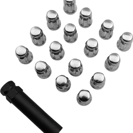 Lug Nut - Splined - 12 mm x 1.50 - Chrome - 16 Pack