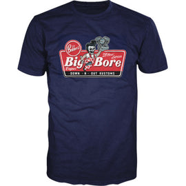 Playera Lethal Threat Down-N-Out Big Bore - Azul Marino
