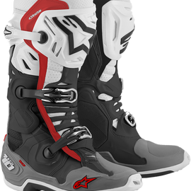 Tech 10 Supervented Boots - Black/White/Gray/Red - US 10