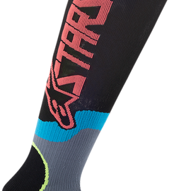 MX Plus 2 Socks - Black/Yellow/Coral - Medium