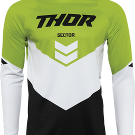 Sector Chevron Jersey - Black/Green - 3XL