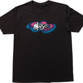 Retro Moose T-Shirt - Black - Medium