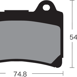 Semi-Metallic Brake Pads - VD-242