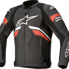 GP Plus R v3 Rideknit® Leather Jacket
 - Black/White/Red - US 50 / EU 60