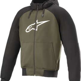 Chrome Hoodie - Black/Green - 3XL