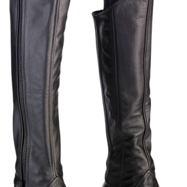 Women's Half Chaps - Black - 2XL/3XL