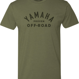 Yamaha Proven Off-Road T-Shirt - Olive Green - Small