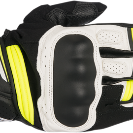 Booster Gloves - Black/White/Yellow - Large