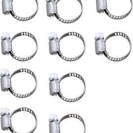 Oil/Fuel Line Mini Clamp - Stainless Steel - 10 Pack