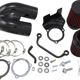 Tuned Induction Air Cleaner - Black - Twin Cam