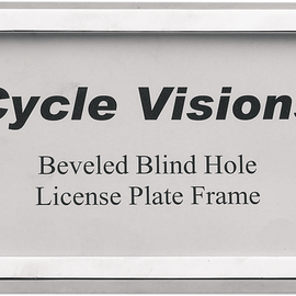 Beveled License Plate Frame - Chrome