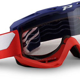 3450 Riot Goggles - Blue/Red - Light Sensitive