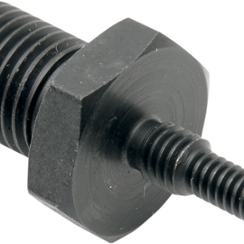 Straight Adapter - 3/8"-24 Male - Black