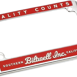 License Plate Frame - Quality Counts Style