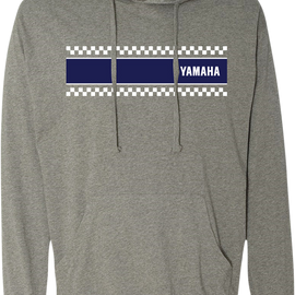 Yamaha Checkered Raceway Hoodie - Heather Gray - Small