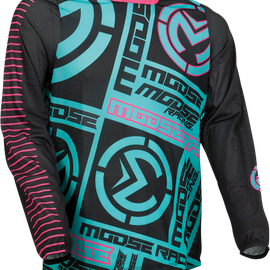 Sahara Jersey - Teal/Pink - XL