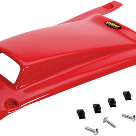 Hood - Red - Scooped - With Number Plate