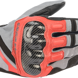 Chrome Gloves - Gray/Black/Red - Medium
