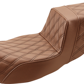 Step Up Seat - Lattice Stitched - Brown - FLH07480