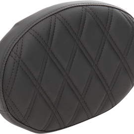 Backrest Pad - Oval - Double Diamond - Black