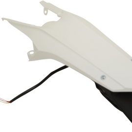 Enduro Rear Fender - with Light - White