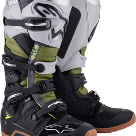 Tech 7 Boots - Black/Silver/Green - US 10