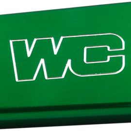 Rear Billet Brake Cover - Green - Kawasaki/Suzuki