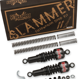 Amortiguadores Traseros Slammer Cromo Burly Brand 04-15 XL