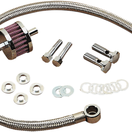 Stainless Steel Breather for/93-17 Big Twin