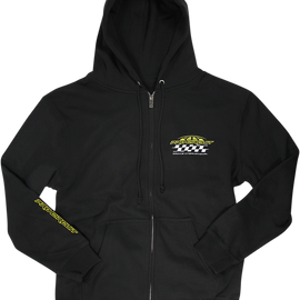 Racer Zip Hoodie - Black - Large