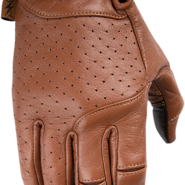 Siege Leather Gloves - Brown - Small