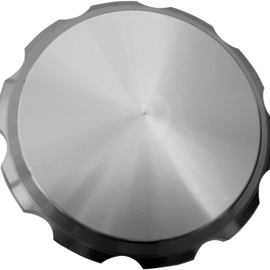 Gas Cap - Clear Anodized - Serrated - Clear