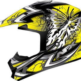 FX-17 Helmet - Butterfly - Matte Yellow - Large