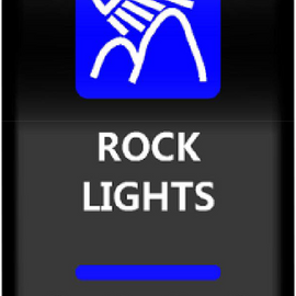 Rocker Switch - Rock Lights - Blue