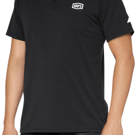 Corpo Polo Shirt - Black/White - Small