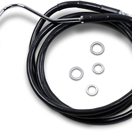 10" Brake Line - Front - Black Vinyl - 14-5FL W/ABS