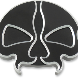 Vented Split Skull Gas Cap - Black