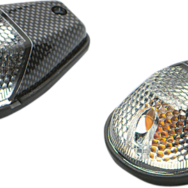 Flush Mount Marker Lights - Carbon/Clear