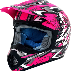 FX-17Y Helmet - Butterfly - Matte Hot Pink - Small