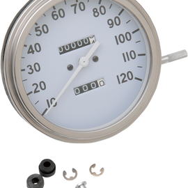 5" MPH FL-Style 2:1 Speedometer - '36-'40 White Face
