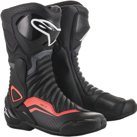SMX-6 v2 Boots - Black/Gray/Red - Vented - US 13.5 / EU 49