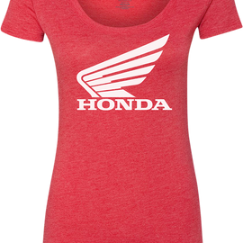 Women's Honda Wing T-Shirt - Red - XL