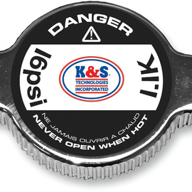 Grip-Style Radiator Cap - Chrome - 16 psi