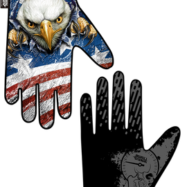 USA Eagle Gloves - Black - Large