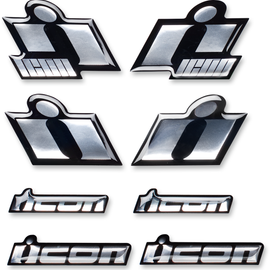 Icon Decal Sheet - Chrome