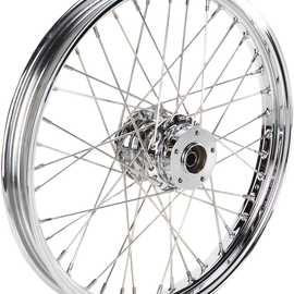 Front Wheel - 40 Spoke - Single Disc/No ABS - Chrome - 21"x2.15"