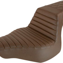 Step Up Seat - Tuck and Roll/Lattice Stitched - Brown06020